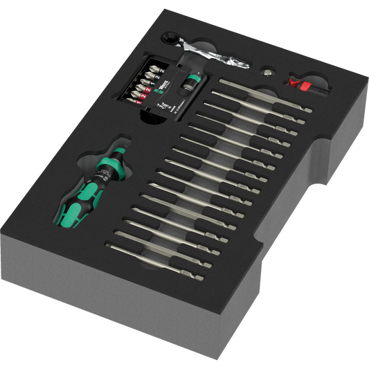 Screwdriver Interchangeable Blades Set in Inlay