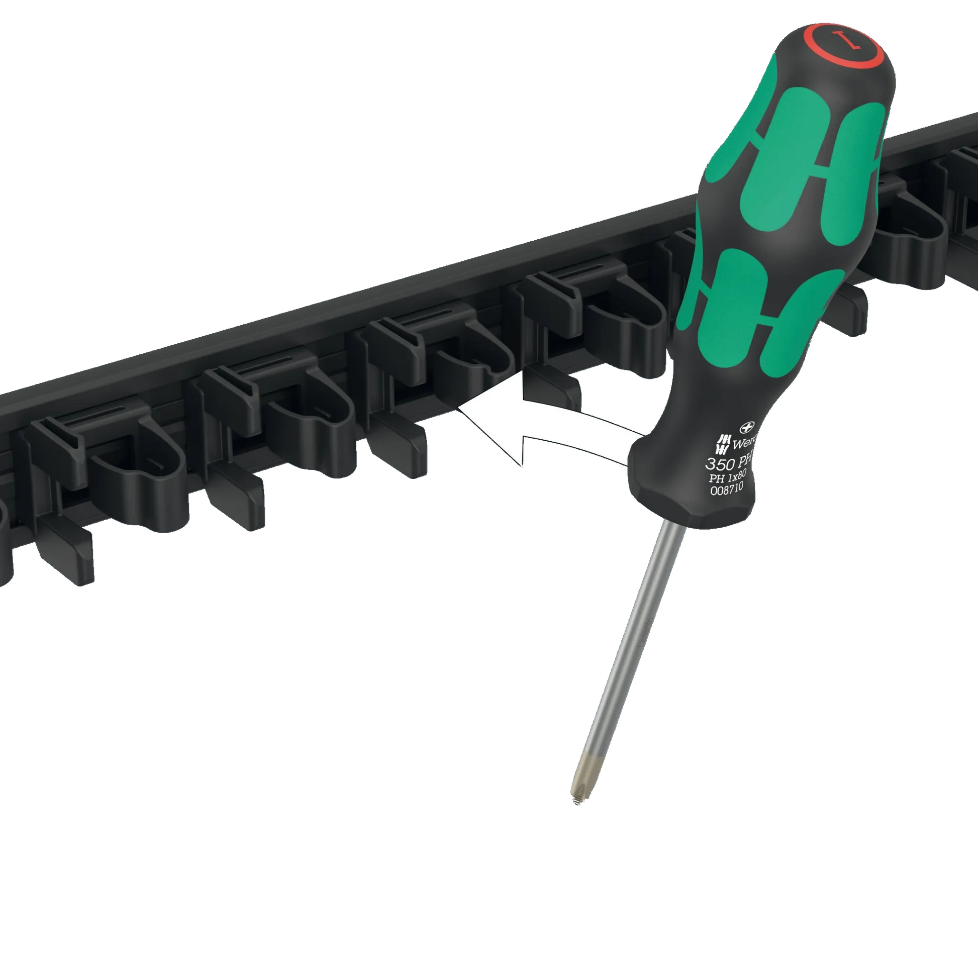 Produktbild für Werkzeug Halterung mit Anwendung mit Schraubendreher