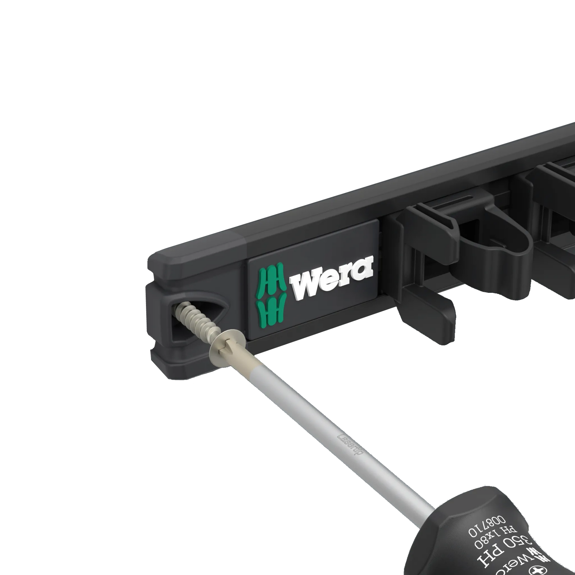 Produktbild mit Werkzeughalterung Anschrauben der Halterung zur Befestigung