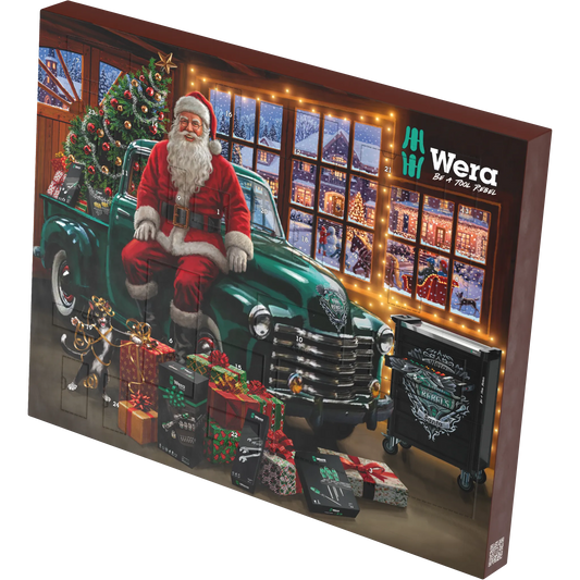 Wera Adventskalender 2026 mit Weihnachtsmotiv und 24 Türchen