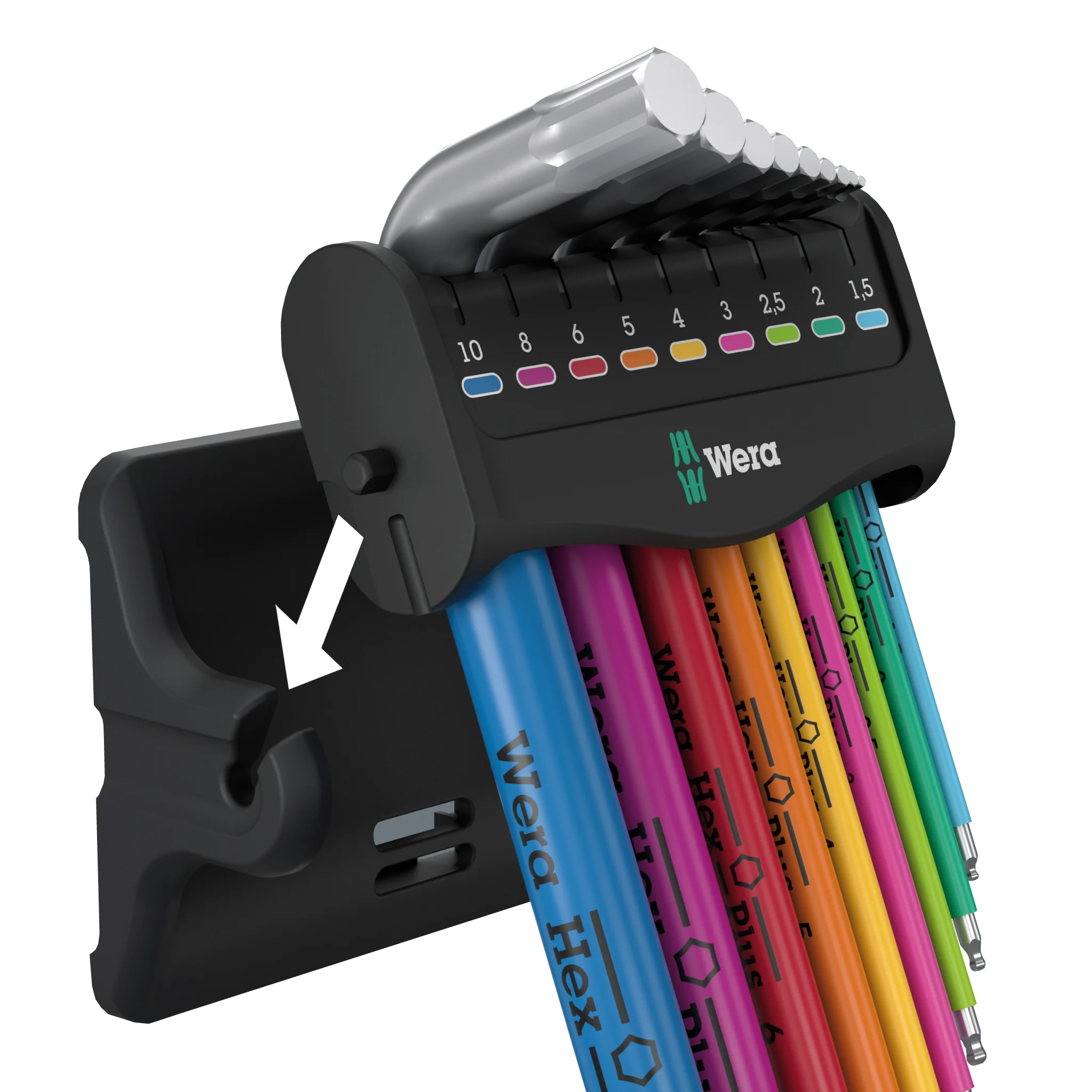 Wera 9 Piece Hex-plus '3950/9 Stainless 1 SB' L-key Set | Wera Allen