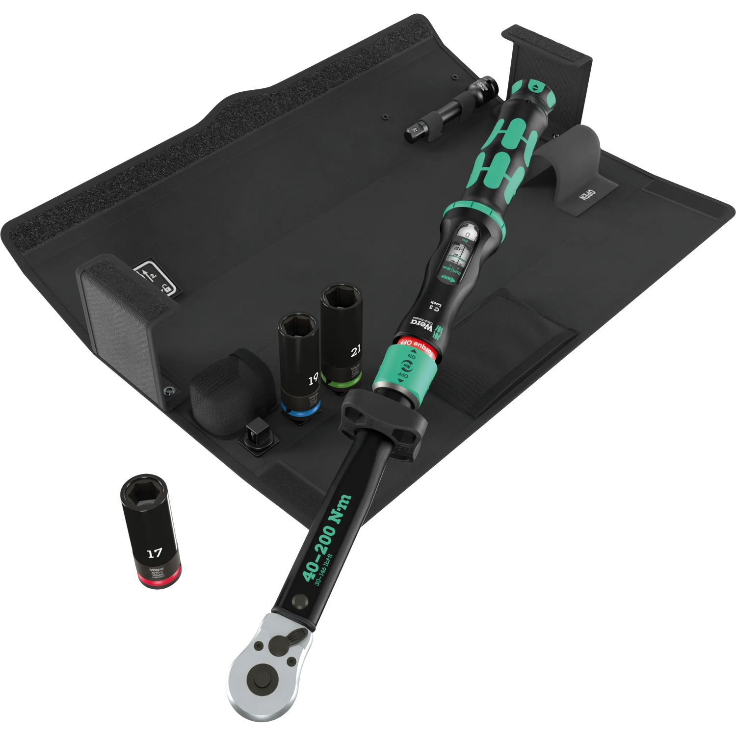 Wera Tool Rebel Shop KF Reifenwechsel Set Drehmomentschlüssel mit Lock Funktion Produktbild