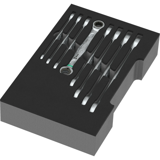 Joker 6000 Ratcheting Combination Wrench Set in Inlay