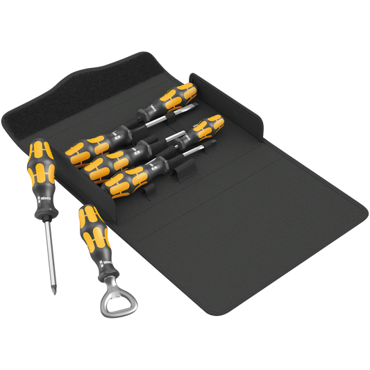 Kreuzschlitz-Pozidriv Schraubmeißel-Set mit Flaschenöffner im Wera Tool Rebel Shop