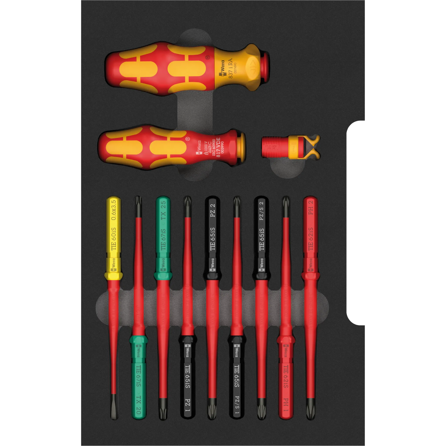 Screwdriver VDE interchangeable blade set