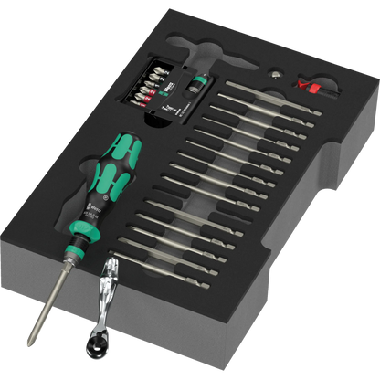 Screwdriver Interchangeable Blades Set in Inlay