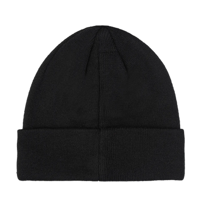 Wera Tool Rebel Shop Beanie Mütze in Schwarz mit umgeschlagenem Bund Rückansicht