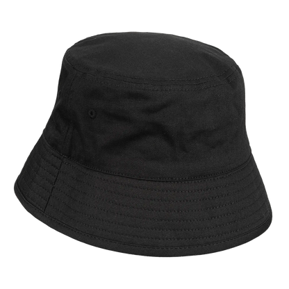Rückansicht Wera Fischerhut in Schwarz mit klassischer Bucket-Hat-Form.
