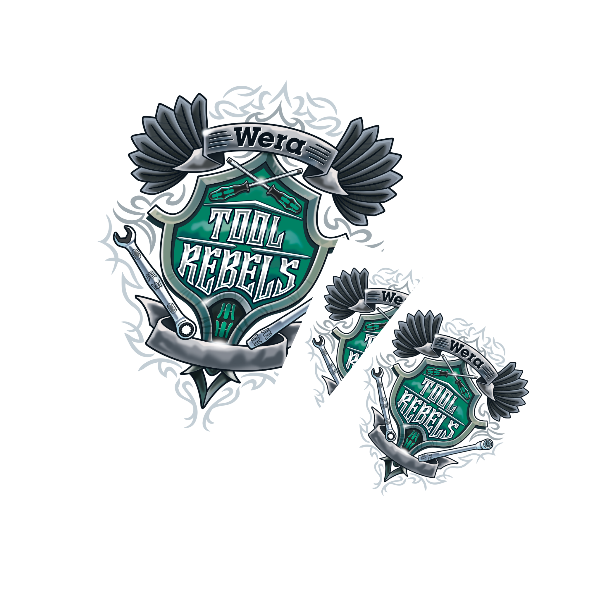 Wera Racing Sticker Wera Tool Rebel Sticker Set – Wera Tool Rebel Shop