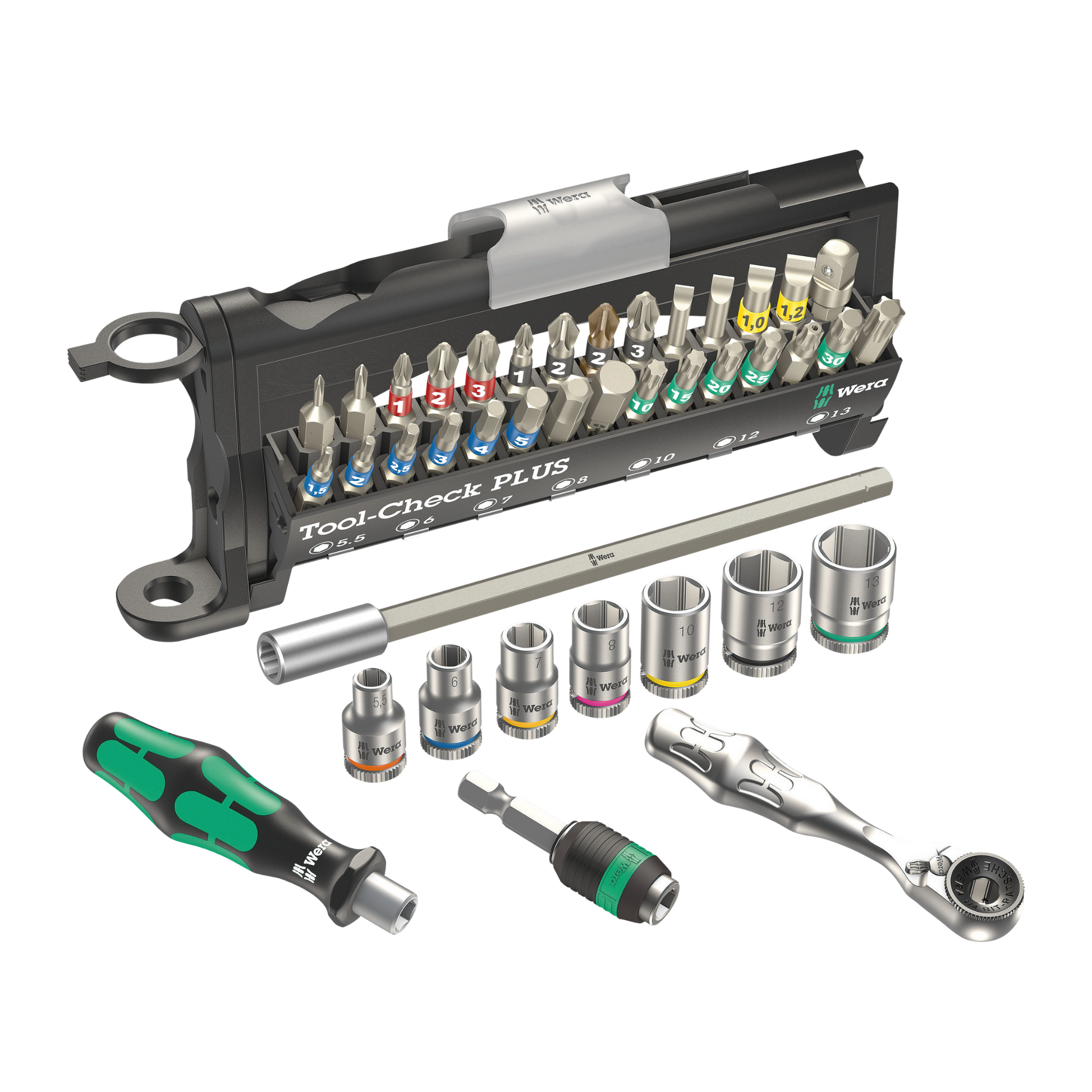 Wera Tool Rebel Tool-Check PLUS Tool Rebel Edition Werkzeug mit Halter im Detail