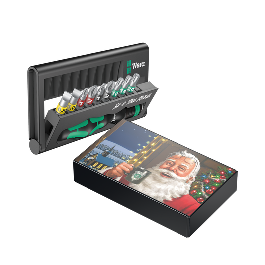 Wera Tool Rebel Christmas Set Werkzeug mit Weihnachtsmann Motiv