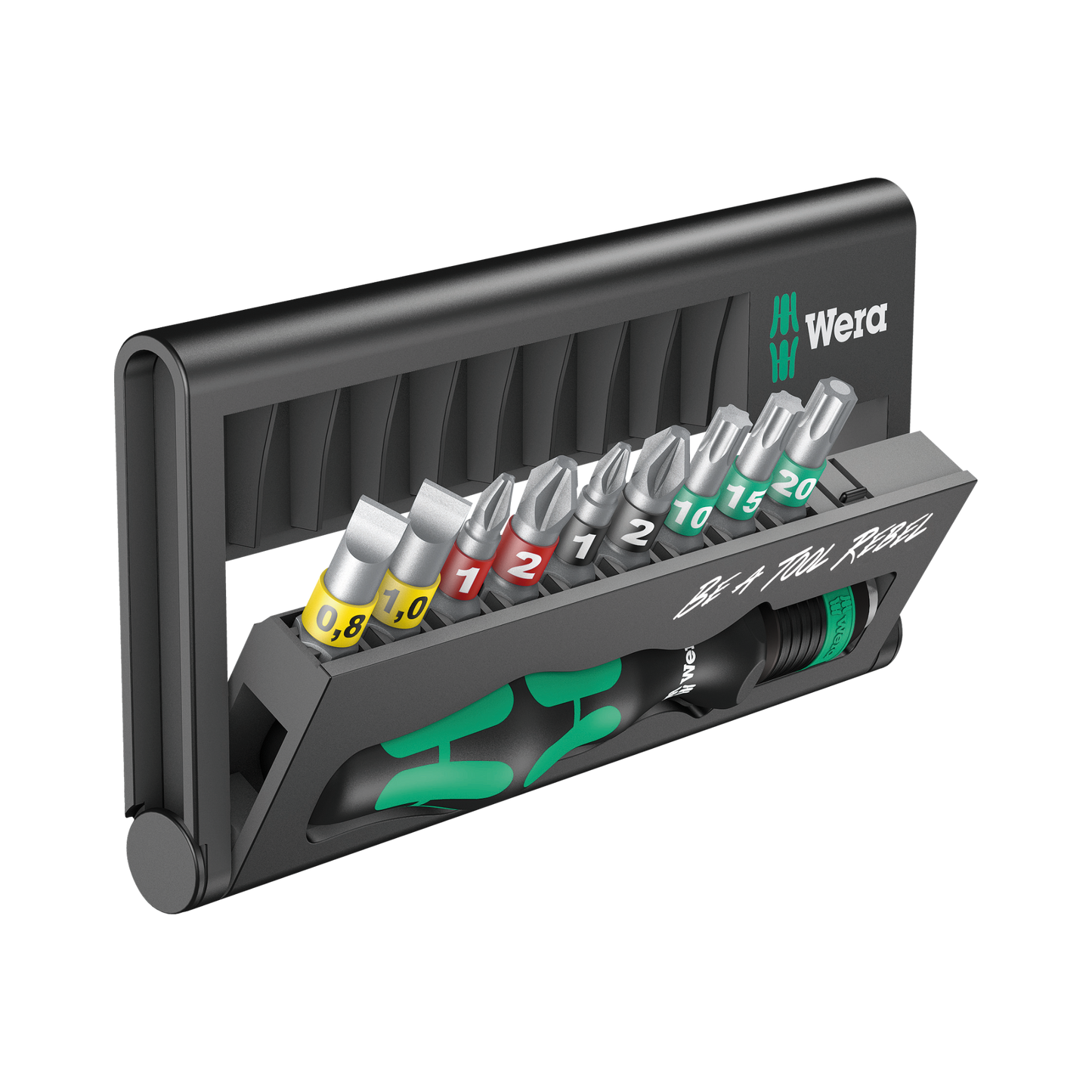 Wera Tool Rebel Set Christmas Werkzeug in geöffnetem Bit-Check