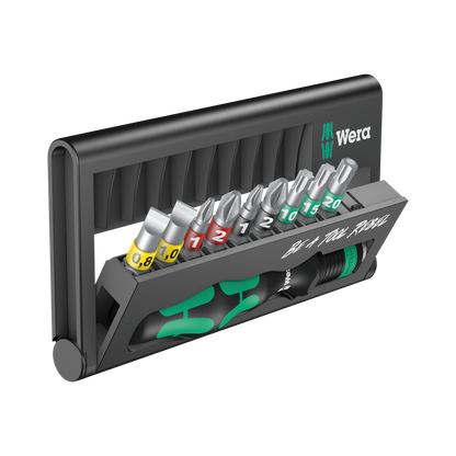 Wera Tool Rebel Set Christmas Werkzeug in geöffnetem Bit-Check